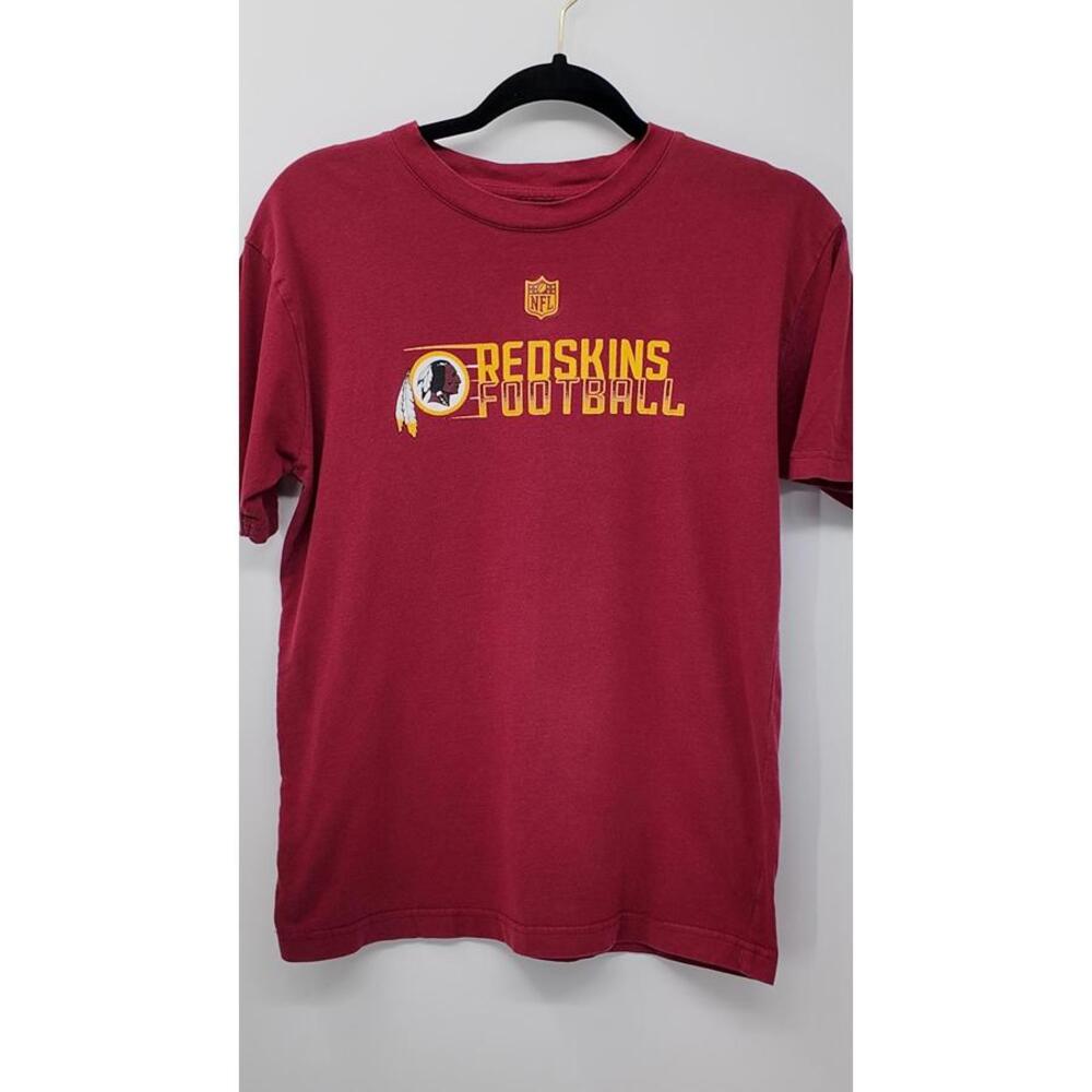 NFL Washington Redskins‎ Football T-Shirt Maroon 100% Cotton Medium Vintage